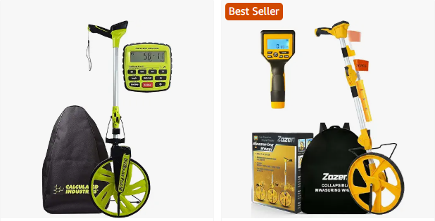 Land measuring tool for measuring property and acre dimensions